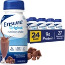 Sikre Original Melk Sjokolade Ernæringshake | Småmåltid Ernæringshake | Klar til å drikke | 9g Protein, 27 vitaminer og mineraler | 8 fl oz - 24 Pack