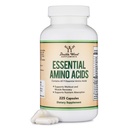 Essentielle Aminosyrer - 1 Gram Per Serving pulver blanding av alle 9 essensielle Aminos (EAA) og alle grened-Chain Aminos (BCAA) (Leucine, Isoleucine, Valine) 225 kapsler, glutenfri av dobbel tre