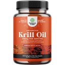 Antarctic Krill Oil 500mg Softgels - Omega 3 Krill Oil Supplement med EPA DHA & Astaxanthin for hjerneledd & hjerte - 3rd Party Lab Testet Ingen Gluten GMOs eller Fishy Aftertaste (opp til 8 måneders Supply)
