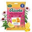 Ricola Honning sitron med Echinacea Cough drops, 45 greve, Delicious Throat Relief & Care, oral anestetisk, naturlig flavored