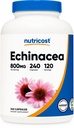 Nutricost Echinacea 800mg, 240 Kapsler - Vegetariske Caps, Ikke GMO, Glutenfri, 120 Services