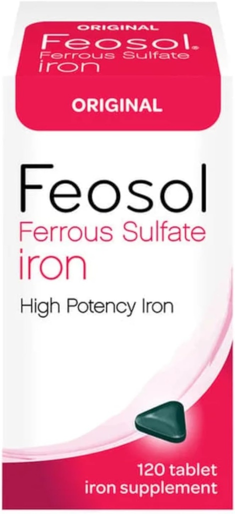 Feosol opprinnelige Ferrous Sulfate jern Supplement , 120 CT (pakke av 3)