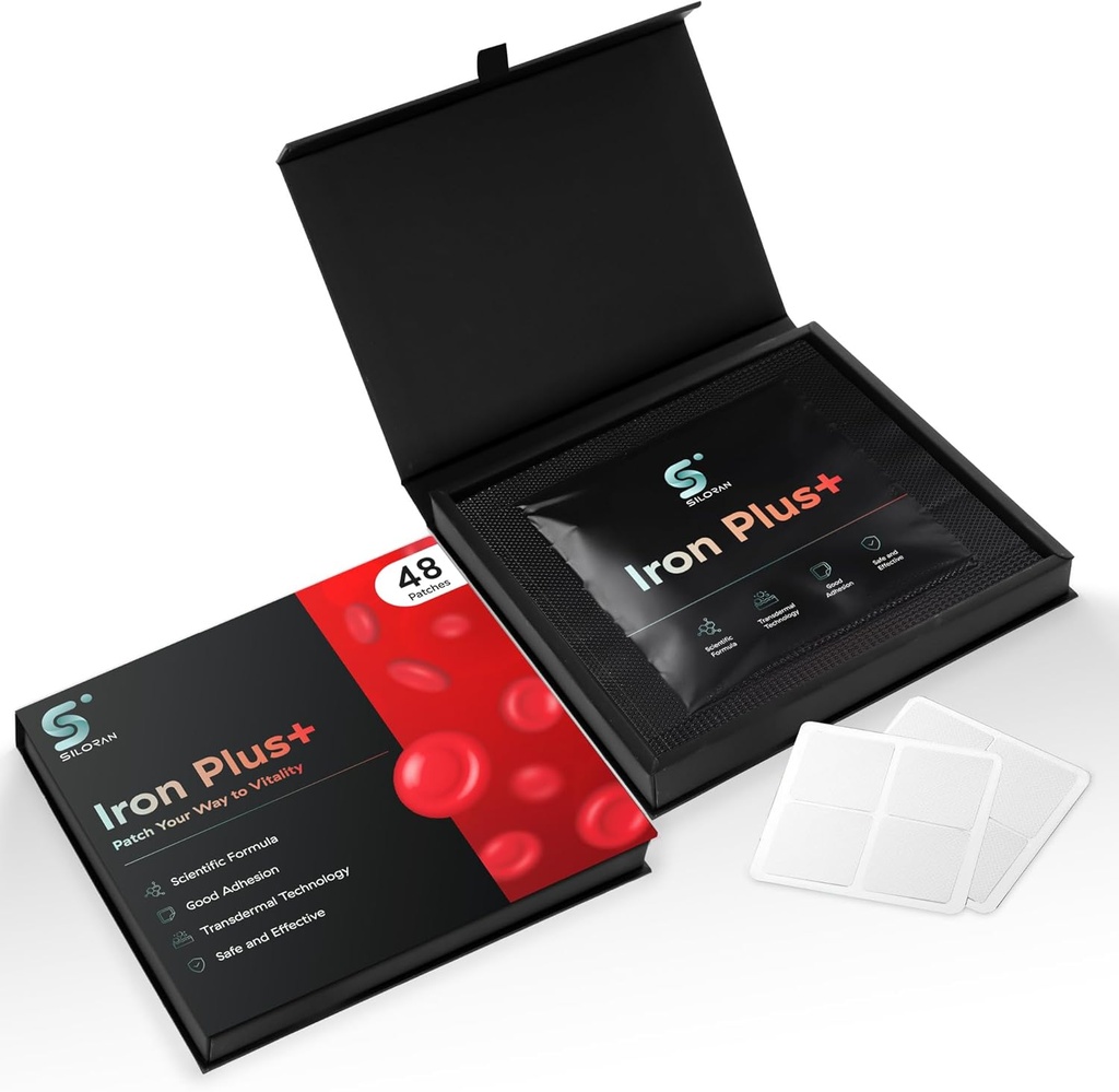 Iron Plus Patch (48 dagers forsyning) - Iron Patches for kvinner og menn