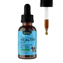 Animal Essentials Sunn Gut - Herbal Prebiotic for hunder og katter, Gut helse blanding, Herbal formel, Organisk Human Grade Urter, Veterinær Anbefalt, Flytende Tonic - 2 Fl Oz