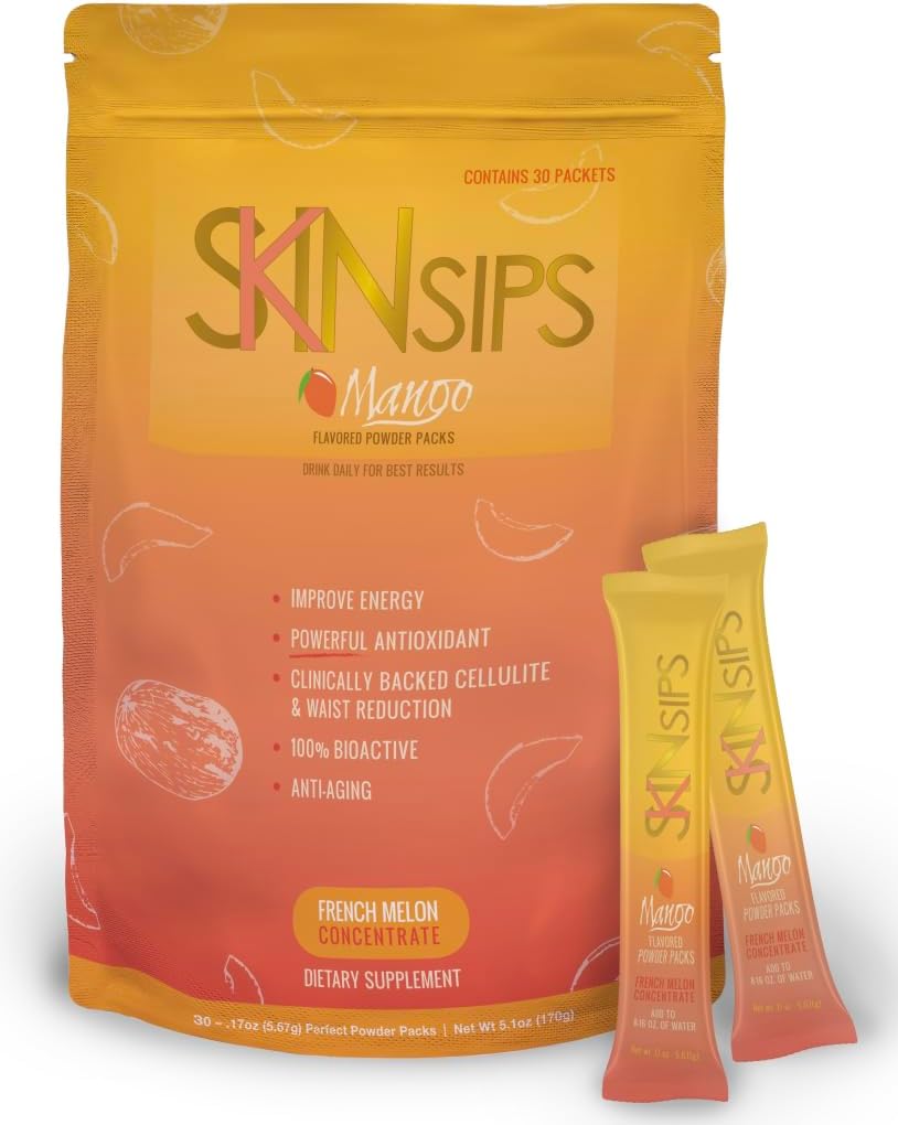 Hud Helse og energi Økt drikke blanding- sukkerfri, SOD B (TM), antioksidanter fra fransk melon konsentrert, på Go Stick Packs, Mango, 10 Pack