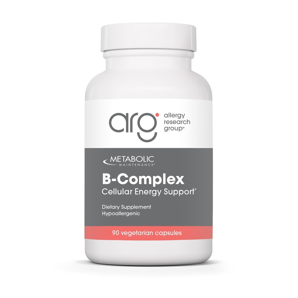 Metabolsk vedlikehold B-komplex - metylert vitamin B-kompleks for kvinner og menn, cellulær energi støtte med folat, niacin og biotin, VIT B Supplement - 90 vegansk kapsler (pakke med 1)