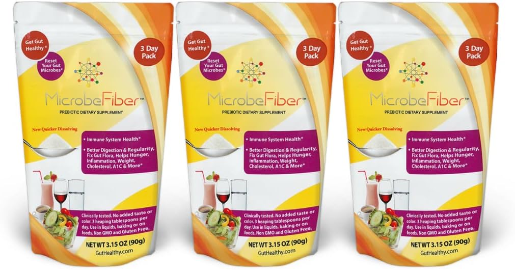 Prebiotisk Oppløselig Fiber - Tilbakestill Gut Microbes & Get Gut Sunn - 3-dagers reisepakke