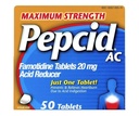 Pepcid AC Ac Acid Reduser Maksimal styrke tabletter, 100-talls
