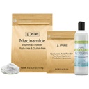 Rene originale ingredienser Hyaluronsyre, Niacinamid, og Glycerin Bundle, forskjellige størrelser, odorløs, fargeløs