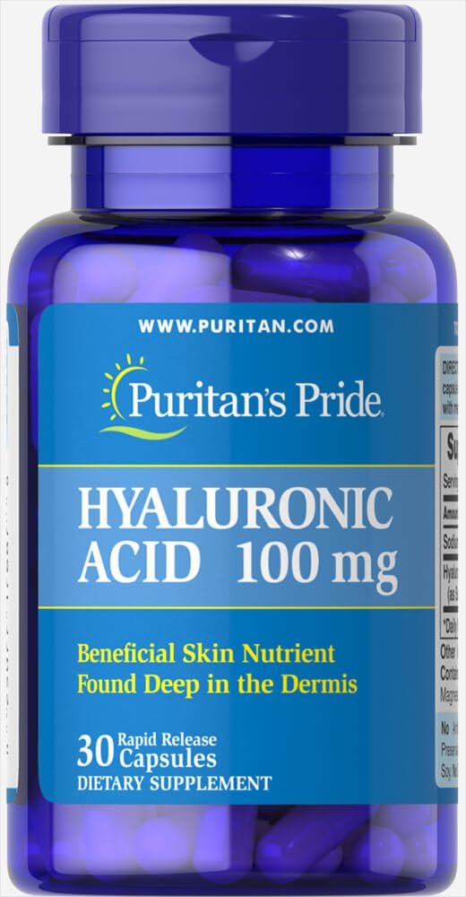 Puritans Pride Hyaluronsyre 100 mg-30 kapsler