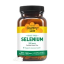 Country Life Selenium, Yeast Free, støtter immun helse, 100 mcg, 180 tabletter, Glutenfri, Vegan, Halal