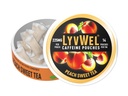 LyvWel Ultra Caffeine Pouch – fersken søt te – 225mg naturlig koffein med Guarana – ren energi for fokus og mood – 1-pakke (15 poser)