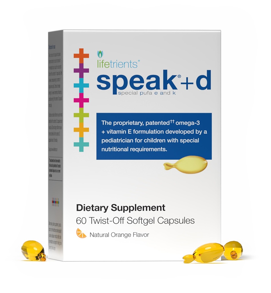 Lifetrienter snakker + d Twist-Off Softgels – Naturlig oransje – 60 Softgels – Pediatrician formulert til å støtte barn med spesielle ernæringskrav – forbedret med Omega-3, vitamin E & D3