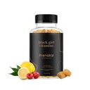 Svart Jente Vitaminer - Prenatal Gummier for kvinner Vitamin med Folat for Bein Helse Støtte, Glutenfri, (Raspberry-Lemonade), 60ct