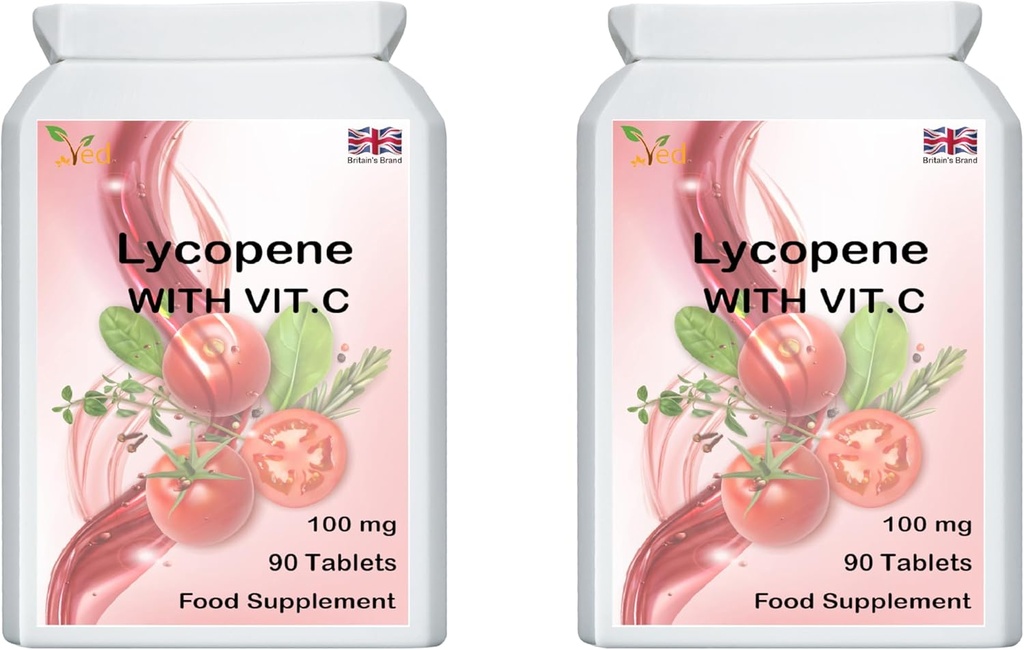 Ved Lycopen Supplement ® 100 mg 90 tabletter (pakke med 2)