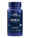Livsforlengelse Lithium 1000 mg og DHEA 25 mg - Hjernehelse, anti-aldring, lang levetid, immun- og seksuelle helsesupplement - 100 teller hver