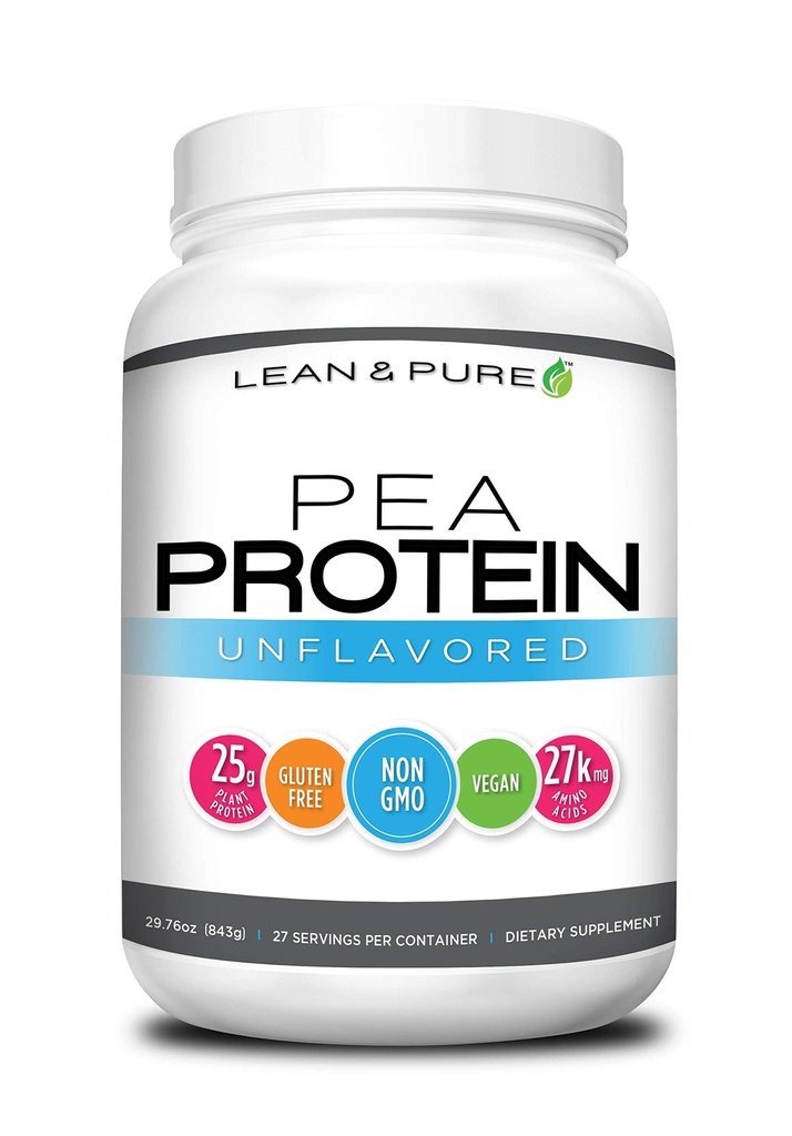 Lean & ren era protein pulver, vegansk, lav karbohydrat, 25g protein, ikke GMO, Glutenfri, 27 Services, 843g
