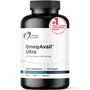 Designs for Helse OmegAvail Ultra TG Fish Oil 1200mg - Triglycerid Form Omega 3 Fish Oil Supplement med DHA / EPA - Ingen fiskbar ettersmak (120 Softgels)