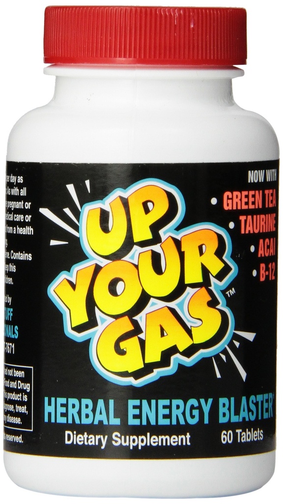 UP din gass urte energi Blaster tabletter, 60 greve