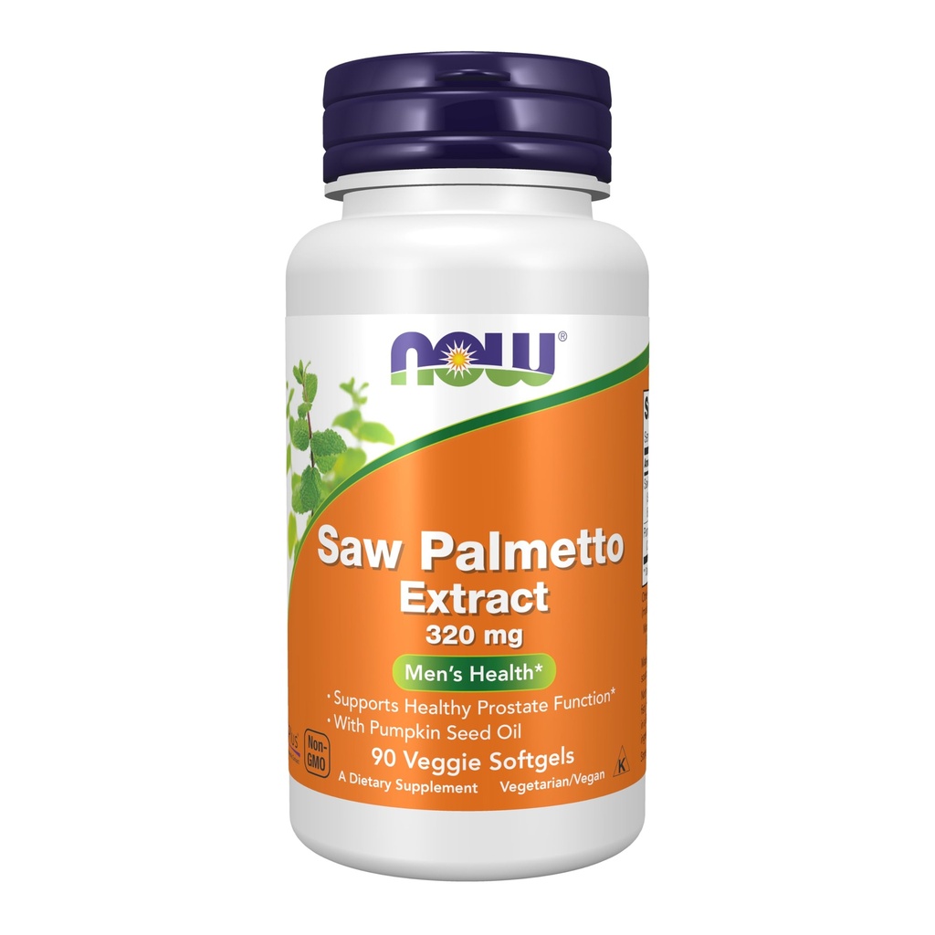 NU Kosttilskudd, Saw Palmetto Extract 320 mg med Pumpkin Seed Oil, Menns Helse*, 90 Veg Softgels
