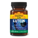 Country Life Lutein 20 mg Supplement - Certified Glutenfri - Eye Health Support med Lutein og Zeaxanthin - Reduserer øyet Strain fra skjermer - Nei Yeast, Corn, Hvete, Melk - 60 Softgels