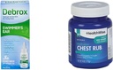 Debrox Swimmer øredråper, 1 Fl Oz og HealthWise Medicated Chest Rub, 4 oz. Bundle