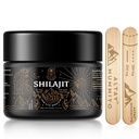 Shilajit Resin med Fulvic Acid & Trace Minerals, Original Siberian Shilajit ren med 85+ Humic Acid Supplement Gel for energi og immunsystem - 100 servering / 50g