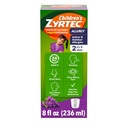 Barns Zyrtec 24-timers Allergi Relief Syrup, 5 mg Cetirizin Hydrochloride Antihistamine, Kids Allergi medisin for innendørs og utendørs Allergi Relief, Dye- & sukkerfri, Grape, 8 fl oz