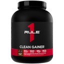 Regel 1 Clean Gainer - High-Protein Lean Gain Formel med 560 kalorier, 30g Full-Spectrum Protein, Over 90g karbohydrater, under 6g fett (15 serveringer, sjokoladefudge)