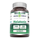 Amazing Formler Melatonin 10 Mg Supplement | Tabletter | Ikke-GMO | Glutenfri | Laget i USA (1 pakke | 120 greve)
