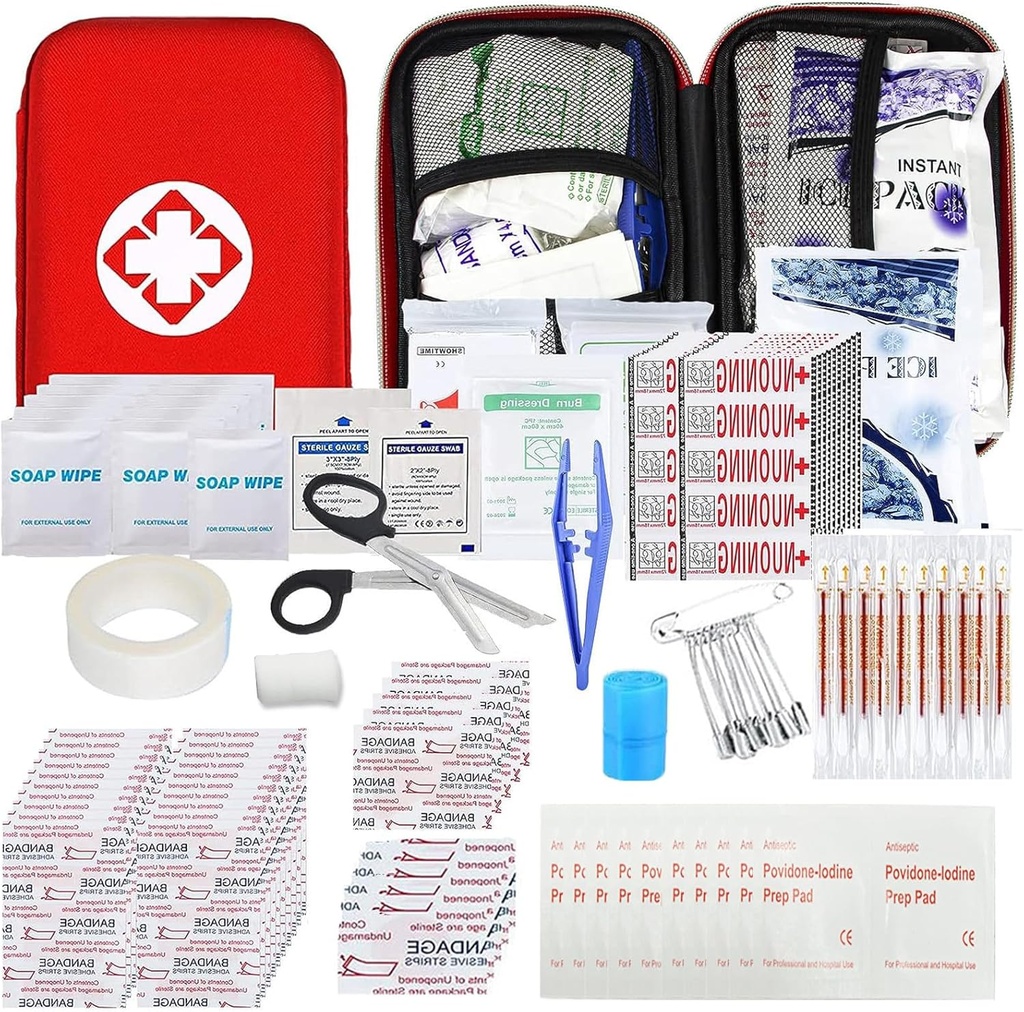 Bil First Aid Kits 275Pcs Survival Gear Hjem Reise størrelse liten nødsett Taktisk Hiking EVA Camping Essentials Backpack Sports Office Båt urgent ulykke