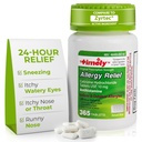 TIME-CAP LABS, INC. Tidlig Cetirizine HCl 10 Mg 365 tabletter - 24 timers allergi relief fra Sneezing, Runny nese, kløende vannige øyne, kløende throat eller nese