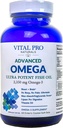 Vital Pro Naturals - Advanced Omega Wild Caught Norwegian Fish Oil med 2350 mg høy potens Omega 3 fettsyre Supplements EPA DHA og DPA for hjerne og hjerte 60 Softgels (pakke May Vary)