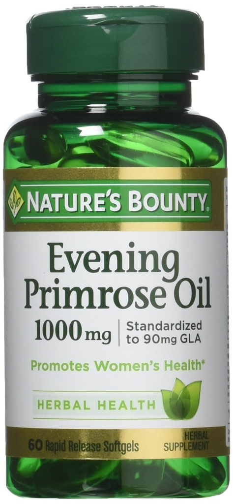 Naturens Bounty Aften Primrose Olje, 1000 mg, 180 Softgels (3 X 60 greve flasker)