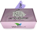 Lactation Support, Infundert med Fenugreek, Fennel & Melk Thistle, Lactation Support for økt melkeforsyning, Økt melkeforsyning amming essensielt, pakke med 3