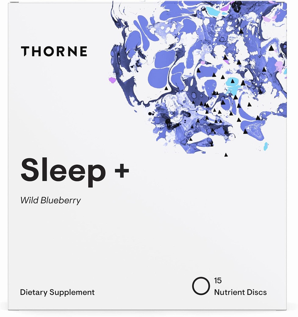 THORNE Sleep + Oppløselig Supplement Disc - Kamille, L-Theanine og Melatonin for dyp, rastfull søvn - 15 Services
