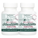 EAST PARK d-Lenolate Plus Cold & Flue Homeopatisk Remedy for voksne og barn | Immunsystem Booster med Olive Leaf Extract, Neem Leaf Extract & Echinacea | 625mg, 24 tabletter ikke-GMO (pakke med 2)