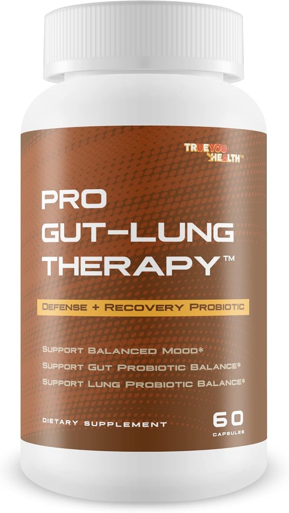 Pro Gut-Lung Therapy - Probiotic Mood Support - Defense + Recovery Probiotic - Støtte balansert humør - Støtte Gut Probiotic Balance - Støtte Lung Probiotic Balance - generell helsestøtte