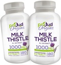 1000mg Melk Thistle bidrar til å opprettholde sunn leverfunksjon, optimalisere helse, Rapid Release, Glutenfri kosttilskudd - 6-måneders forsyning (2 Pack)