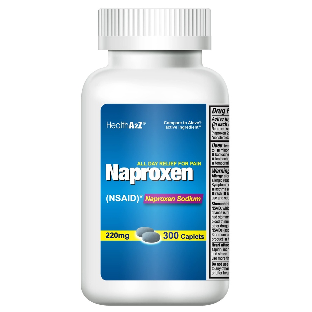 HealthA2Z® Naproxen Natrium | 220 mg | 300 teller NSAID |