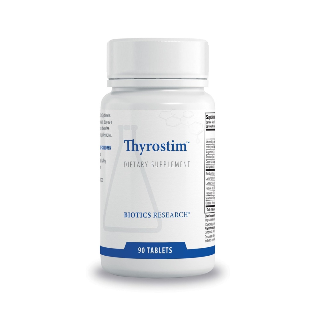 Biotikk Forskning ThyrostimTM - Endokrine støtte, balanse Thyroid Hormoner, T3, T4, Aid Thyroid Gland, Økt metabolisme, Bistand i Digestion, Støtte nervesystem 90 tabletter