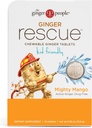 Ginger People Ginger Rescue® Chewable Tabletter Drug Free Digestive Helse, 5,5 oz Chewable Tabletter, Mighty Mango Flavor, Kid Vennlig, 0,55 Oz, 24 Count (Pack of 1)