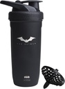 Smartshake DC COMICS Reforce rustfritt stål protein Shakerflaske 900 ml | 30 oz - Leakproof Skrue-on Lid - BPA Gratis – Unisex - Ikke-isolert - Batman