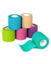 Fricare Selvklebende Bandage Wrap, medisinske bånd i førstehjelpssett, Kohesive Bandages for sår Sport Vet, 2 tommer X 5 Yards 6 Rolls, Rainbow