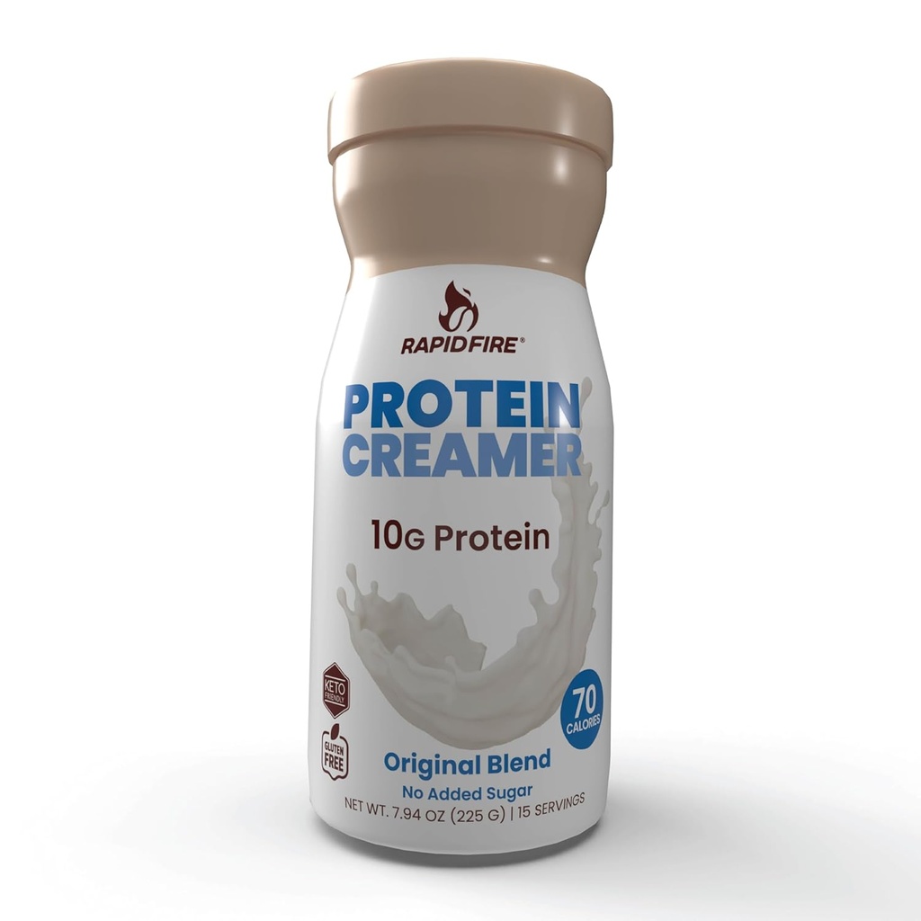 Protein creamer, opprinnelig blanding, keto vennlig, 10g protein med vitaminer og mineraler, 15 serveringer, kan øke metabolisme og øke energi, multi