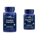 Livsforlengelse Kreatin Kapsler 120 greve og magnesium Caps 500mg 100 greve - muskel styrke, hjerte helse