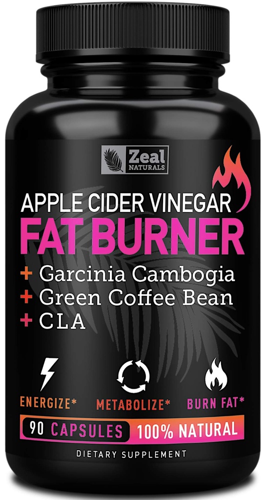 Eple Cider Vinegar Vektkontroll piller for kvinner - Garcinia Cambogia + w. CLA & Grønn Kaffebønne Grønn Te