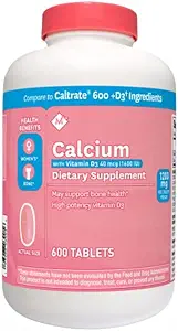 Medlemmets merkekalsium 600 mg med vitamin D-3 600 Tabeller