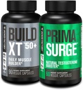 Jacked Factory Build XT 50+ Daglig muskelbygger (90 kapsler) PRIMASURGE Testosteron Booster for menn (60 kapsler) for vitalitet, muskelvekst og energi
