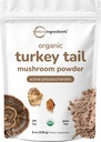 Mikroingredienser Økologisk Tyrkia Tail Mushroom pulver (50:1 Extract), 8 Ounce | Freeze tørket med aktive polysakkarider, støtter immunrespons og cellenivå, Kjæledyrvennlig